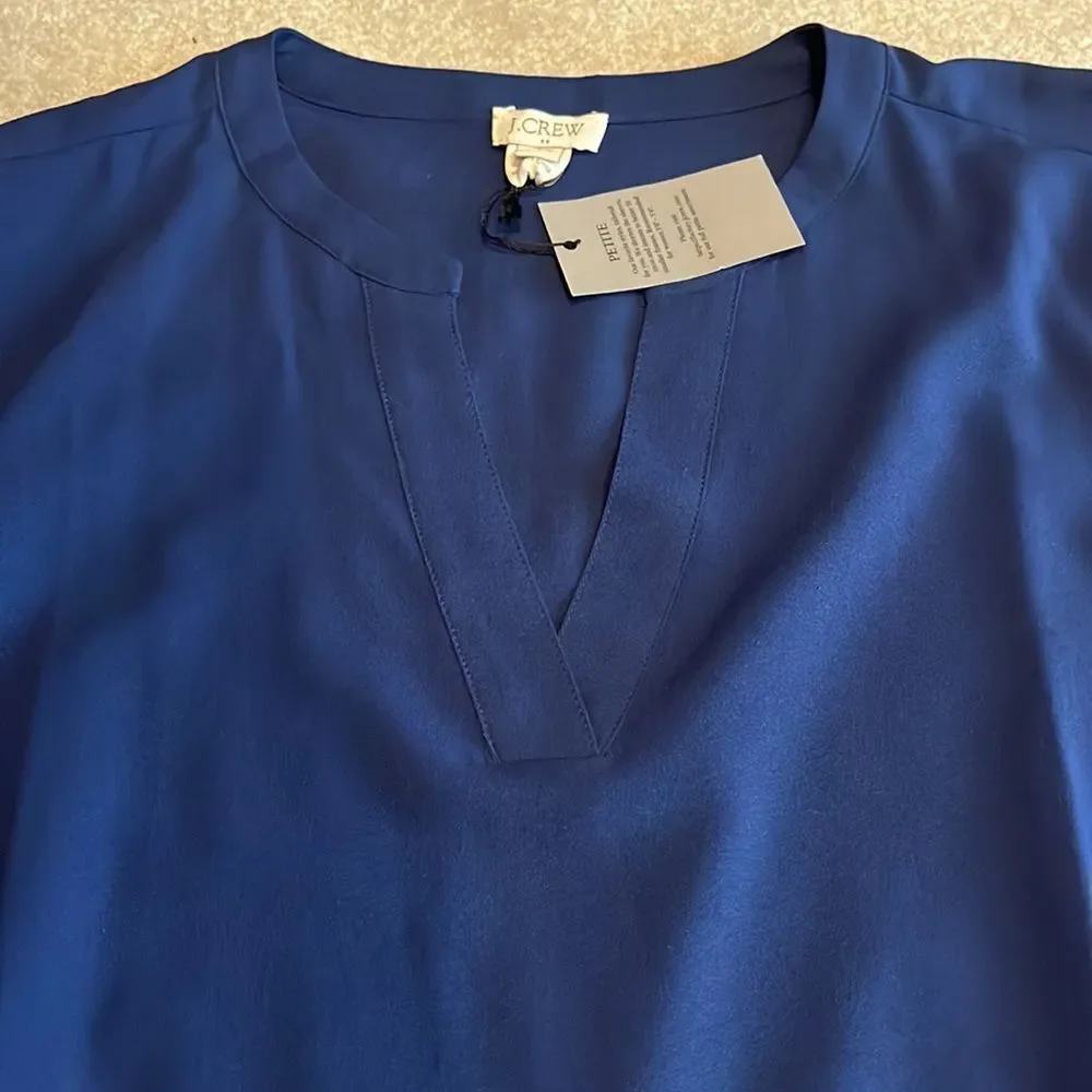 Jcrew blouse peplum sleeve